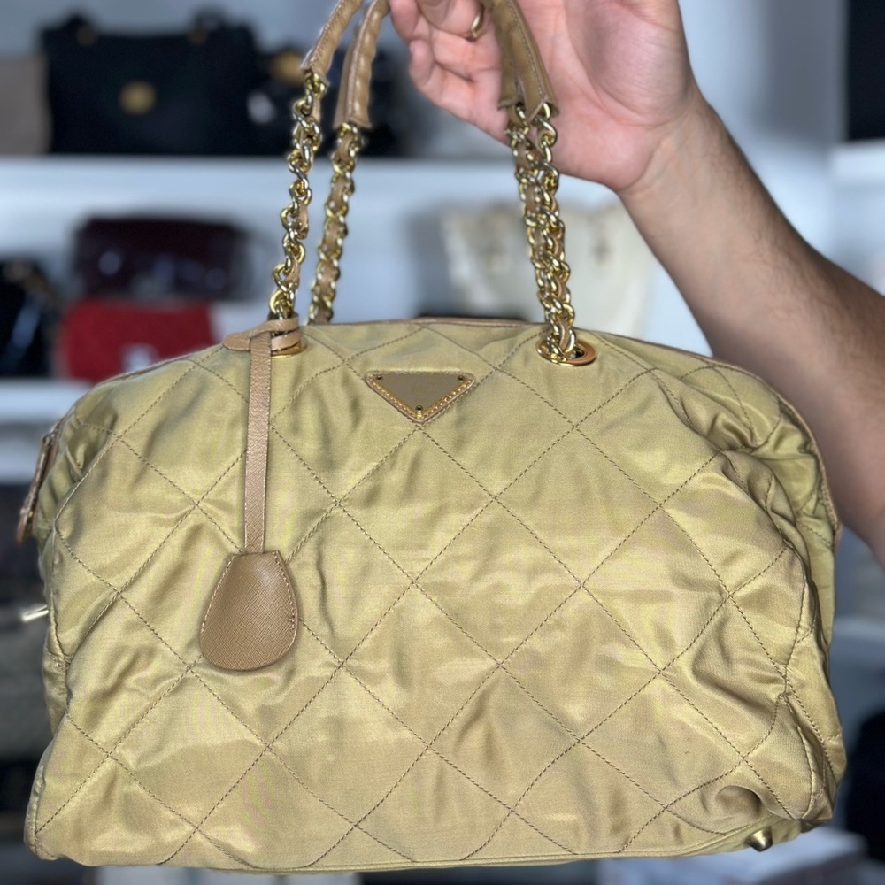 Prada Quilted Bowler Bag